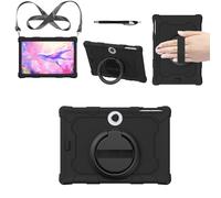 YHFZR Funda para OPPO Pad SE/OnePlus Pad Lite 11 Pulgada Tablet, Soporte Giratorio Silicón Ligera Carcasa Antideslizante para los niños, Negro