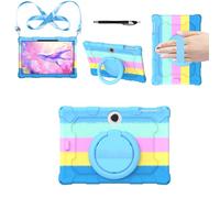 YHFZR Funda para OPPO Pad SE/OnePlus Pad Lite 11 Pulgada Tablet, Soporte Giratorio Silicón Ligera Carcasa Antideslizante para los niños, Colorido