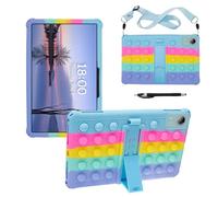 YHFZR Funda para OUKITEL OT5S/OT5, SGIN T12S/ VASOUN M70 Tablet 12 Pulgada, Silicón Ligera Carcasa Antideslizante con Soporte para los niños, Colorido