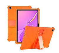 YHFZR Funda para Samsung Galaxy Tab A7 Lite 8.7, Silicón Ligera Carcasa Antideslizante con Soporte para los niños para Samsung Galaxy Tab A7 Lite 8.7 SM-T225/T220, Naranja