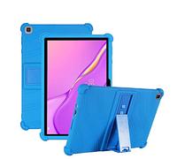 YHFZR Funda para Samsung Galaxy Tab A7 Lite 8.7, Silicón Ligera Carcasa Antideslizante con Soporte para los niños para Samsung Galaxy Tab A7 Lite 8.7 SM-T225/T220, Azul Oscuro