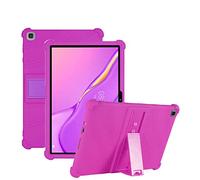YHFZR Funda para Samsung Galaxy Tab A7 Lite 8.7, Silicón Ligera Carcasa Antideslizante con Soporte para los niños para Samsung Galaxy Tab A7 Lite 8.7 SM-T225/T220, Morado