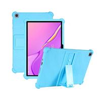 YHFZR Funda para Samsung Galaxy Tab A8 2021, Silicón Ligera Carcasa Antideslizante con Soporte para los niños para Samsung Galaxy Tab A8 2021 10,4 Pulgada, Azul