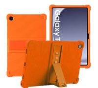 YHFZR Funda para Samsung Galaxy Tab A9+ 11'' 2023, Silicón Ligera Carcasa Antideslizante con Soporte para los niños para Samsung Galaxy Tab A9+ 11'' 2023 Model (SM-X210/X216/X218), Naranja
