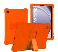 YHFZR Funda para Samsung Galaxy Tab A9 8.7'' 2023, Silicón Ligera Carcasa Antideslizante con Soporte para los niños para Samsung Galaxy Tab A9 8.7'' 2023 SM-X110/115/117, Naranja