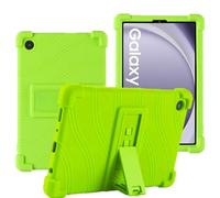 YHFZR Funda para Samsung Galaxy Tab A9 8.7'' 2023, Silicón Ligera Carcasa Antideslizante con Soporte para los niños para Samsung Galaxy Tab A9 8.7'' 2023 SM-X110/115/117, Verde