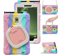 YHFZR Funda para Samsung Galaxy Tab Active 5, Rotativo Asa de Mano Porta con Hombro Funda Robusta Antichoque para Samsung Galaxy Tab Active 5 8.0" X300/X306B, Colorido