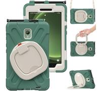 YHFZR Funda para Samsung Galaxy Tab Active 5, Rotativo Asa de Mano Porta con Hombro Funda Robusta Antichoque para Samsung Galaxy Tab Active 5 8.0" X300/X306B, Verde