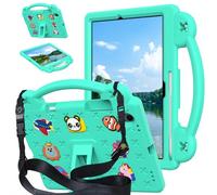YHFZR Funda para Samsung Galaxy Tab S11 Tablet 11'' SM-X730/X736, EVA Ligera Carcasa Antideslizante con Soporte, Correa para el Hombro, Verde