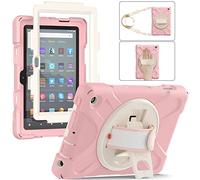 YHFZR Funda para Samsung Galaxy Tab S9 11'' 2023 X710/X716, 360°Rotativo Asa de Mano Porta con Hombro Funda Robusta Antichoque para Samsung Galaxy Tab S9 11'' 2023 X710/X716, Rosa