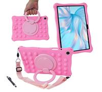 YHFZR Funda para Samsung Tab A9+ 11'' 2023, Soporte Giratorio Silicón Ligera Carcasa Antideslizante para los niños para Samsung Galaxy Tab A9+ 11'' 2023 SM-X210/X216/X218, Rosa