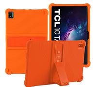 YHFZR Funda para TCL 10 Tab MAX 4G(10.36"), Silicón Ligera Carcasa Antideslizante con Soporte para los niños para TCL 10 Tab MAX 4G(10.36"), Naranja