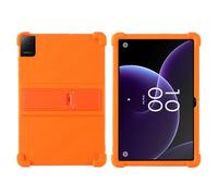 YHFZR Funda para TCL Tab 10 Gen 4 Tablet 10,1 Pulgada, Silicón Ligera Carcasa Antideslizante con Soporte para los niños, Naranja