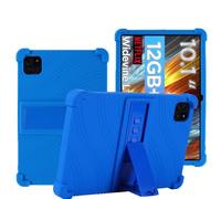 YHFZR Funda para TCL Tab 10L Gen 4 Tablet 10,1 Pulgada, Silicón Ligera Carcasa Antideslizante con Soporte para los niños, Azul Oscuro
