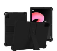 YHFZR Funda para TCL Tab 10L Gen 4 Tablet 10,1 Pulgada, Silicón Ligera Carcasa Antideslizante con Soporte para los niños, Negro