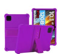 YHFZR Funda para TCL Tab 10L Gen 4 Tablet 10,1 Pulgada, Silicón Ligera Carcasa Antideslizante con Soporte para los niños, Morado
