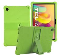 YHFZR Funda para TCL Tab 10L, Silicón Ligera Carcasa Antideslizante con Soporte para los niños para TCL Tab 10L 10,1 Pulgada, Verde