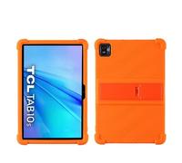 YHFZR Funda para TCL Tab 10S 10.1", Silicón Ligera Carcasa Antideslizante con Soporte para los niños para TCL Tab 10S 10.1", Naranja
