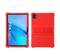 YHFZR Funda para TCL Tab 10S 10.1", Silicón Ligera Carcasa Antideslizante con Soporte para los niños para TCL Tab 10S 10.1", Rojo