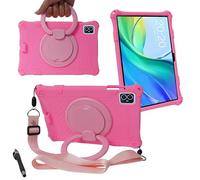 YHFZR Funda para Teclast M50/M50HD/M50 Pro, Soporte Giratorio Silicón Ligera Carcasa Antideslizante para los niños para Teclast M50/M50HD/M50 Pro 10,1 Pulgada, Rosa