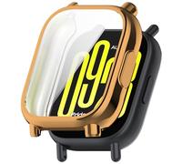 YHFZR Funda para Xiaomi Redmi Watch5 Active, Ultra Delgada Silicone Anti-Rasguños Case Cover para Xiaomi Redmi Watch5 Active, Oro Rosa