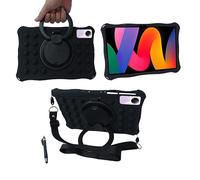 YHFZR Funda Soporte Giratorio Silicón Ligera Carcasa Antideslizante para los niños para Teclast P50/Blackview Tab 16/Teclast T50/UMIDIGI A15 Tab Tablet 11 Pulgada, Negro