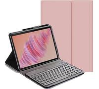 YHFZR Funda Teclado Español Ñ para DOOGEE U11/U11 Pro Tablet 11 Pulgada, Español Slim Teclado Keyboard Case con Magnético Desmontable Inalámbrico Bluetooth, Rosa