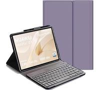 YHFZR Funda Teclado Español Ñ para Huawei MatePad 12 X Tablet, Español Slim Teclado Keyboard Case con Magnético Desmontable Inalámbrico Bluetooth para Huawei MatePad 12 X Tablet 12 Pulgada, Púrpura