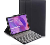 YHFZR Funda Teclado Español Ñ para Lenovo Idea Tab Plus 12,1 Pulgada Tablet TB365FC, Español Slim Teclado Keyboard Case con Magnético Desmontable Inalámbrico Bluetooth, Negro
