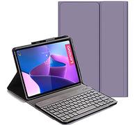 YHFZR Funda Teclado Español Ñ para Lenovo Legion Y700, Español Ultra Slim Teclado Keyboard Case con Magnético Desmontable Inalámbrico Bluetooth para Lenovo Legion Y700 8,8 Pulgada, Púrpura