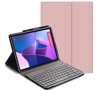 YHFZR Funda Teclado Español Ñ para Lenovo Legion Y700, Español Ultra Slim Teclado Keyboard Case con Magnético Desmontable Inalámbrico Bluetooth para Lenovo Legion Y700 8,8 Pulgada, Rosa