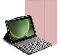 YHFZR Funda Teclado Español Ñ para Samsung Galaxy Tab Active Pro 10,1'' T540/T545, Español Slim Teclado Keyboard Case con Magnético Desmontable Inalámbrico Bluetooth, Rosa