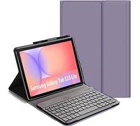 YHFZR Funda Teclado Español Ñ para Samsung Galaxy Tab S10 Lite 10,9'' SM-X400/X406, Español Slim Teclado Keyboard Case con Magnético Desmontable Inalámbrico Bluetooth, Púrpura