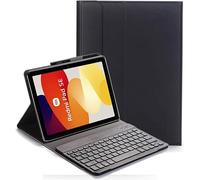 YHFZR Funda Teclado para Xiaomi Redmi Pad SE 11 Pulgada, AZERTY Slim PU Funda desmontable Wireless Teclado Keyboard Inalámbrico Carcasa para Xiaomi Redmi Pad SE 11 Pulgada, Negro