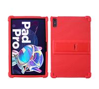YHFZR Silicón Ligera Carcasa Antideslizante con Soporte para los niños para Lenovo Tab P11 Pro 2nd 2022/ Pad Pro 2022 11.2'' TB-138FC/132FU, Rojo