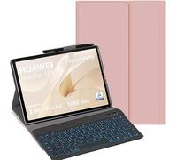 YHFZR Teclado Funda para Huawei MatePad 12 X Tablet, (QWERTY English) 7 Colores Desmontable Teclado Wireless Keyboard Case para Huawei MatePad 12 X Tablet 12 Pulgada, Rosa