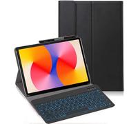 YHFZR Teclado Funda para Huawei MatePad SE 11'' 2024, (QWERTY English) 7 Colores Desmontable Teclado Wireless Keyboard Case para Huawei MatePad SE 11 Pulgada Tablet 2024, Negro