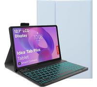 YHFZR Teclado Funda para Lenovo Idea Tab Plus 12,1 Pulgada Tablet TB365FC, (QWERTY English) 7 Colores Desmontable Teclado Wireless Keyboard Case, Azul