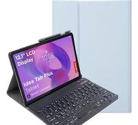 YHFZR Teclado Funda para Lenovo Idea Tab Plus 12,1 Pulgada Tablet TB365FC - QWERTY Slim Teclado Wireless Keyboard Case con Magnético Desmontable Inalámbrico Bluetooth, Azul
