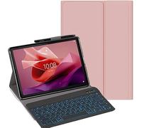 YHFZR Teclado Funda para Lenovo Legion Y900 13 Pulgada TB552FU 2026, (QWERTY English) 7 Colores Desmontable Teclado Wireless Keyboard Case, Rosa