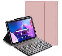 YHFZR Teclado Funda para Lenovo Pad Plus 11.5'' 2023, QWERTY Slim Teclado Wireless Keyboard Case con Magnético Desmontable Inalámbrico Bluetooth para Lenovo Pad Plus 11.5'' 2023 TB-350FU, Rosa