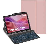 YHFZR Teclado Funda para Lenovo Tab 10,1 Pulgada 2025 TB-311FU, [Español Ñ] 7 Colores Desmontable Teclado Wireless Keyboard Case para Lenovo Tab 10,1 Pulgada 2025 TB-311FU, Rosa