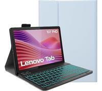 YHFZR Teclado Funda para Lenovo Tab 10,1 Pulgada 2025 TB-311FU, [Español Ñ] 7 Colores Desmontable Teclado Wireless Keyboard Case para Lenovo Tab 10,1 Pulgada 2025 TB-311FU, Azul