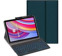 YHFZR Teclado Funda para Redmi Pad Pro 12,1 Pulgada, [Español Ñ] 7 Colores Desmontable Teclado Wireless Keyboard Case para Xiaomi Redmi Pad Pro 12,1 Pulgada, Verde