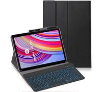YHFZR Teclado Funda para Redmi Pad Pro 12,1 Pulgada, (QWERTY English) 7 Colores Desmontable Teclado Wireless Keyboard Case para Xiaomi Redmi Pad Pro 12,1 Pulgada, Negro