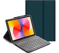 YHFZR Teclado Funda para Samsung Galaxy Tab A11 8,7 Pulgada SM-X130/X133/X135 - QWERTY Slim Teclado Wireless Keyboard Case con Magnético Desmontable Inalámbrico Bluetooth, Verde