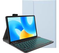 YHFZR Teclado Funda para Samsung Galaxy Tab Active 4 Pro 10,1'' SM-T636B/T630, (QWERTY English) 7 Colores Desmontable Teclado Wireless Keyboard Case, Azul