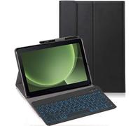 YHFZR Teclado Funda para Samsung Galaxy Tab Active 5 Pro 10,1'' SM-X350/X356B, [Español Ñ] 7 Colores Desmontable Teclado Wireless Keyboard Case, Negro