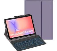 YHFZR Teclado Funda para Samsung Galaxy Tab S10 Lite 10,9'' SM-X400/X406, [Español Ñ] 7 Colores Desmontable Teclado Wireless Keyboard Case, Violeta