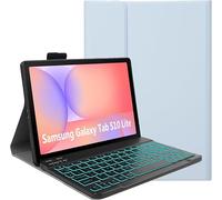 YHFZR Teclado Funda para Samsung Galaxy Tab S10 Lite 10,9'' SM-X400/X406, (QWERTY English) 7 Colores Desmontable Teclado Wireless Keyboard Case, Azul